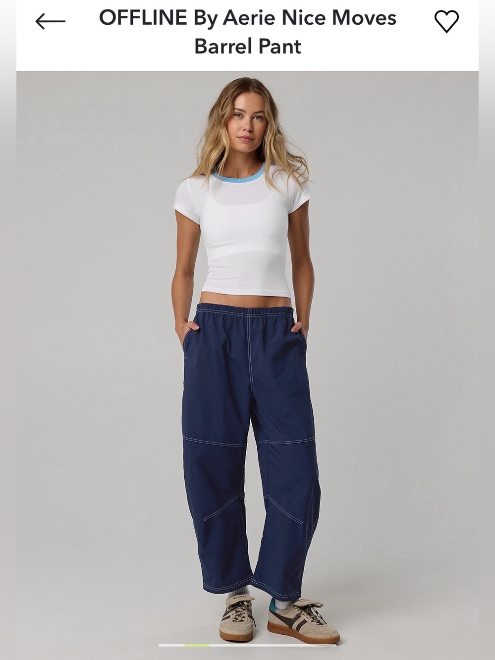 ISO OFFLINE By Aerie Nice Moves
Barrel Pant - Navy - L